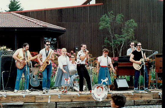 The BBBB at the Elk Cove Winery 1987. Check out the poodle skirts.